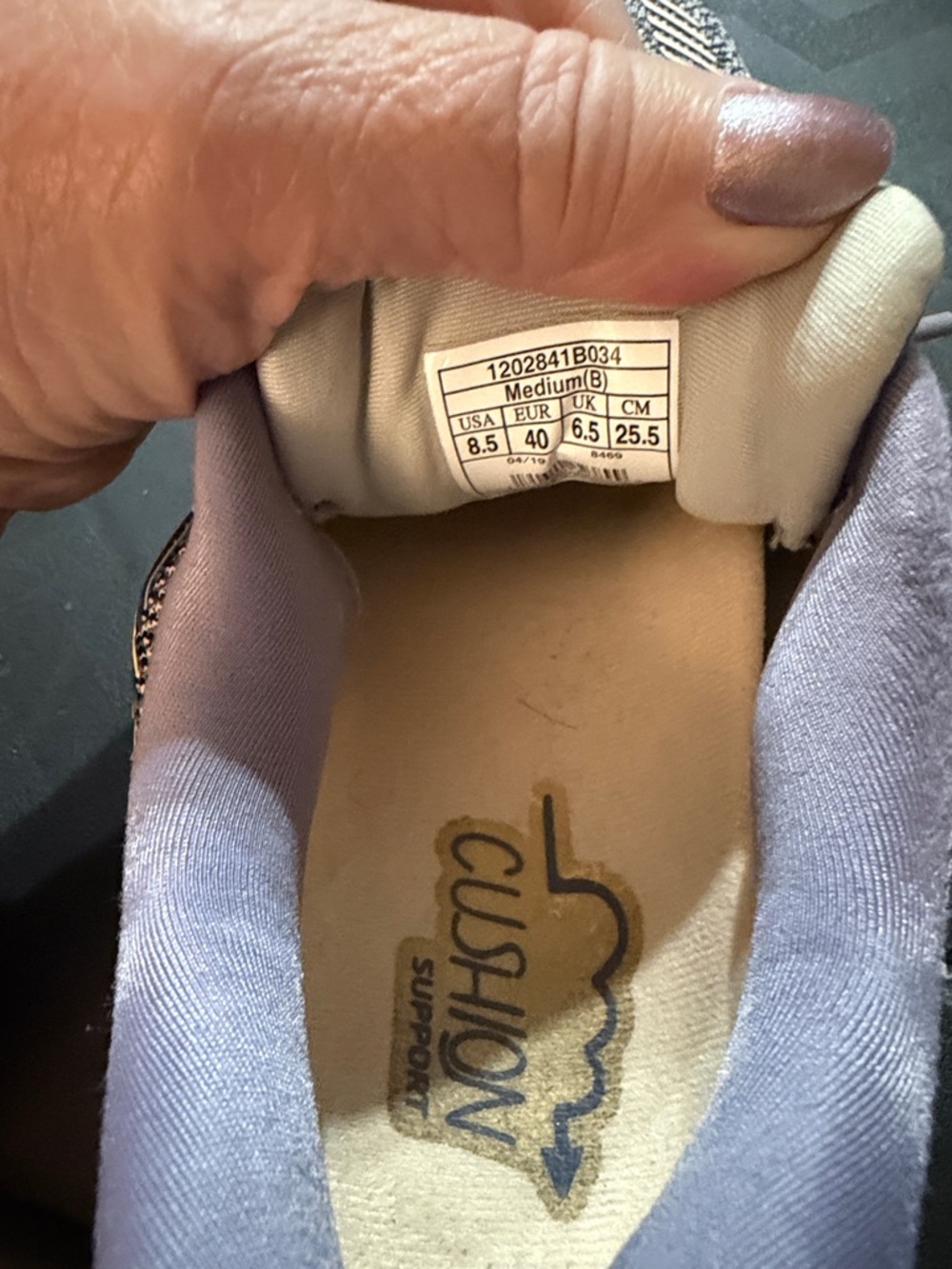 Brooks Women's Running Sneakers - Lavender and Peach - Picture 6 of 7